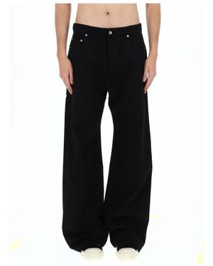 Rick Owens Wide Jeans - Black
