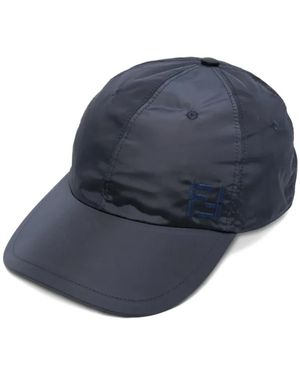Fendi Ff-Motiv Baseball Cap - Blau