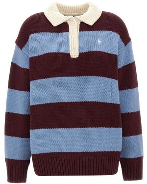 Polo Ralph Lauren Truien & Vesten ,Veelkleurig ,Wol Truien - Blauw