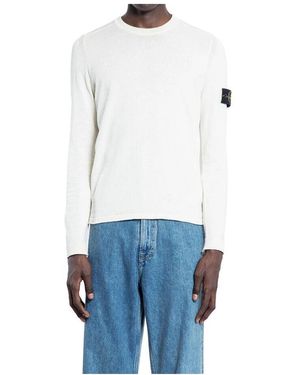 Stone Island Round-Neck Knitwear - Bleu