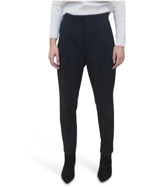 Marella High-Waist Slim Hosen - Blau