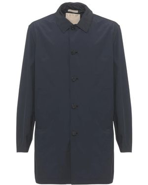 Woolrich Jassen ,Blauw ,Enkelrijige Regenjas