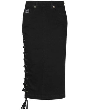 Versace Jeans Couture Midi Skirts - Negro