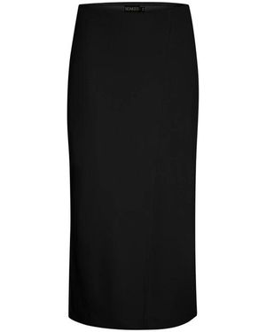 Soaked In Luxury Midi Skirts - Negro
