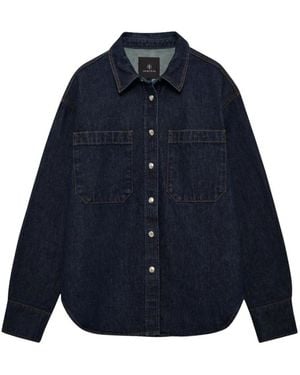 Anine Bing Overhemden ,Blauw ,Samy Shirt