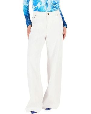 Roberto Cavalli Wide Jeans - White