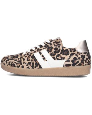 Gabor Panther Print Low Top Sneakers - Mettallic