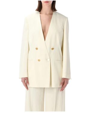 Alberta Ferretti Blazers - Natural