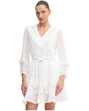 Hale Bob Kleedjes ,Wit ,Rayon Xin Jurk