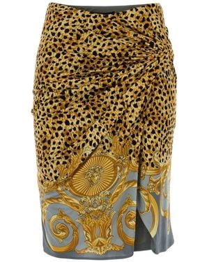 Versace Pencil Skirts - Metallic