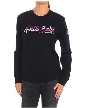 North Sails Gerippter Rundhalsausschnitt Pullover - Schwarz