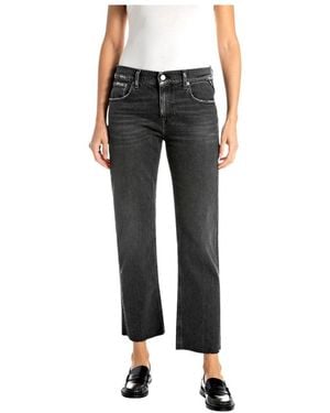 Replay Cropped Jeans - Nero