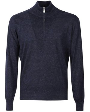 Brunello Cucinelli Rollkragenpullover - Blau