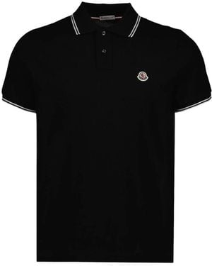 Moncler Polo Shirts - Negro