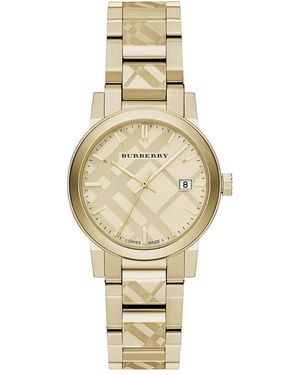 Burberry Accessoires ,Geel ,Bu 9145 Horloge - Metallic