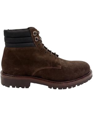 Moorer Lace-Up Boots - Marron