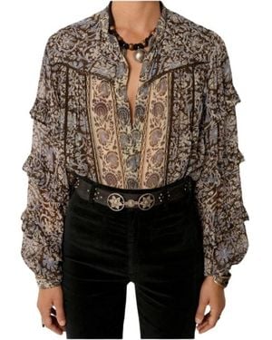 MAISON HOTEL Amrit Bluse - Schwarz