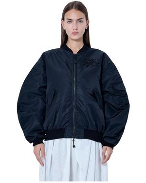 Cecilie Bahnsen Bomber Jackets - Blue