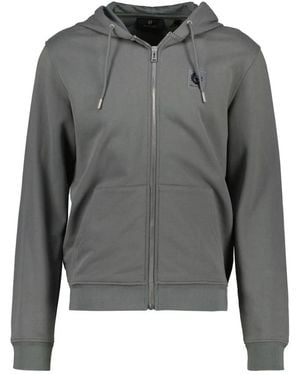 Belstaff Hoodies & Sweatvesten ,Grijs ,Katoen Zip-Throughs