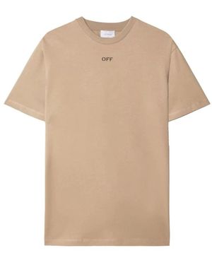 Off-White c/o Virgil Abloh T-Shirts - Natural