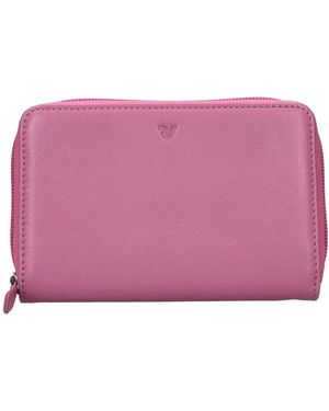 Roncato Accessoires ,Roze ,Leer Leren Portemonnee