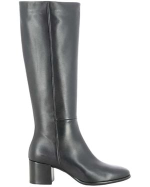 Julie Dee Schoenen ,Zwart ,Gw 142 W6 Hoge Laarzen - Grijs