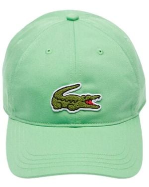 Lacoste Verde big croco cappello