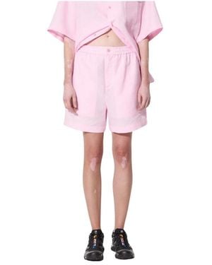 PANGAIA Dna Leinen Mid-Length Shorts - Pink