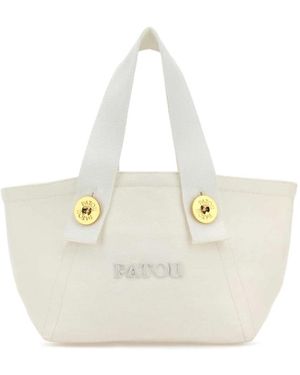 Patou Tote Bags - Bianco