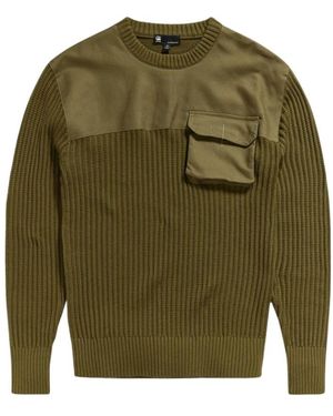 G-Star Rundhals-Strickware - Grün