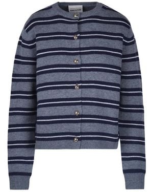 Semicouture Truien & Vesten ,Grijs ,Cardigan - Blauw