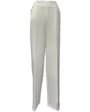 Giulia N Couture Wide Trousers - Grey