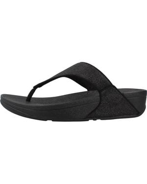 Fitflop Schoenen ,Zwart ,Katoen Lulu Shimmerglitz Teenslippers