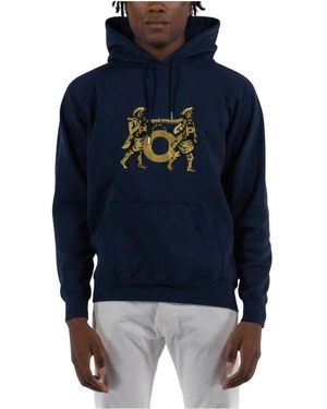 Pop Trading Co. Hoodie Mit Stickerei - Blau