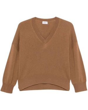 Marella V-Neck Truien - Bruin