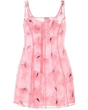 Blumarine Abito Ricamo - Roze