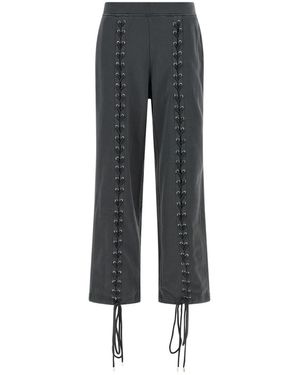 ROTATE BIRGER CHRISTENSEN Straight Trousers - Grey