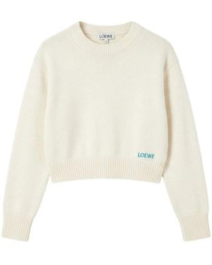 Loewe Round-Neck Knitwear - White