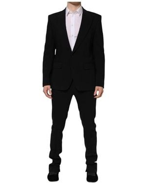 Dolce & Gabbana Single Breasted Suits - Black