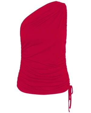 Soaked In Luxury Sleeveless Tops - Red