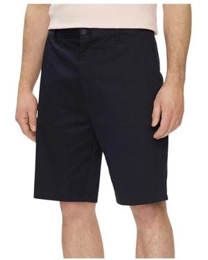 Calvin Klein Korte Broeken ,Blauw ,Casual Shorts - Zwart