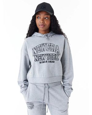 KTZ Felpa Crop Arch Wordmark - Blu