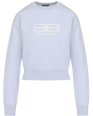 Balenciaga Sweatshirts - Blue