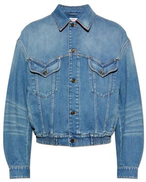 Versace Denim Blouson - Blauw