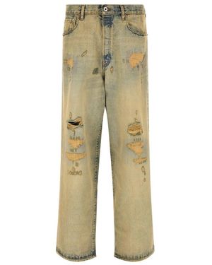 KENZO Straight Jeans - Natural