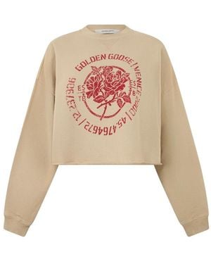 Golden Goose Sweatshirts - Natural