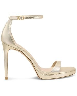Stuart Weitzman Nudist Platform - Mettallic