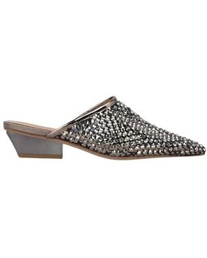 Alma En Pena. Heeled Mules - Brown