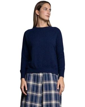 Kaos Gebreide Trui Met Ronde Hals - Blauw