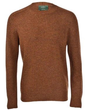 Gran Sasso Rundhals-Pullover - Braun